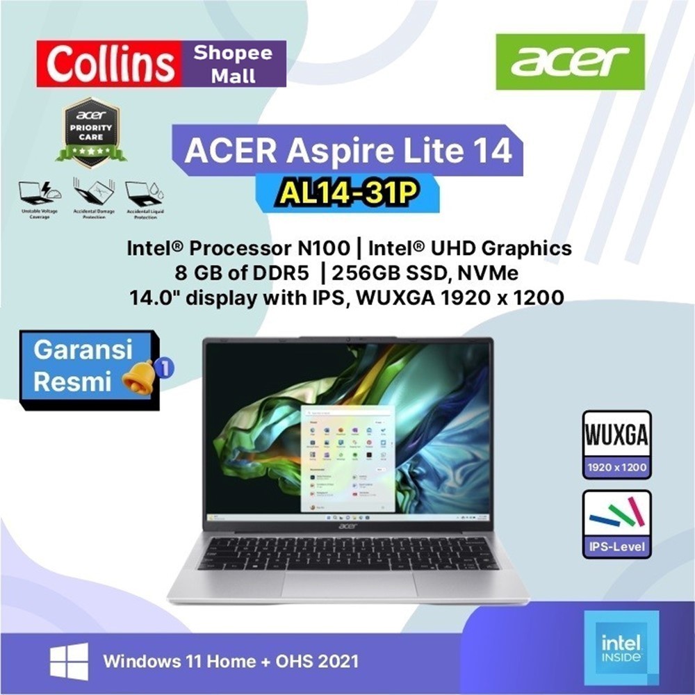 LAPTOP ACER ASPIRE LITE 14 INCH 256GB