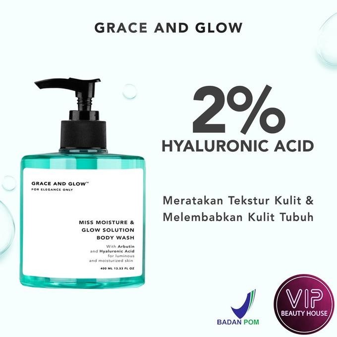 VIP | GRACE and GLOW Body Wash Series | Sabun Badan Acne Scrub BPOM