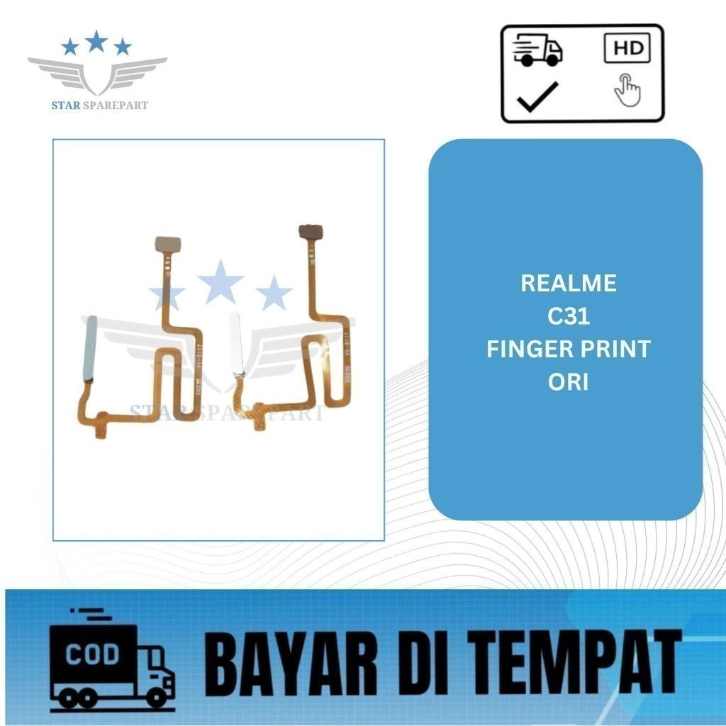 FLEXIBEL OPPO REALME C31 + FINGER PRINT ORI