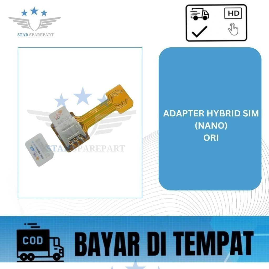 FLEXIBEL ADAPTER HYBRID SIM (NANO) ORI SIMTRAY SIM LOCK SIM TRAY