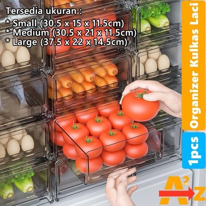 ORGANIZER KULKAS RAK KULKAS MIKA BENING REFRIGERATOR ORGANIZER DRAWER
