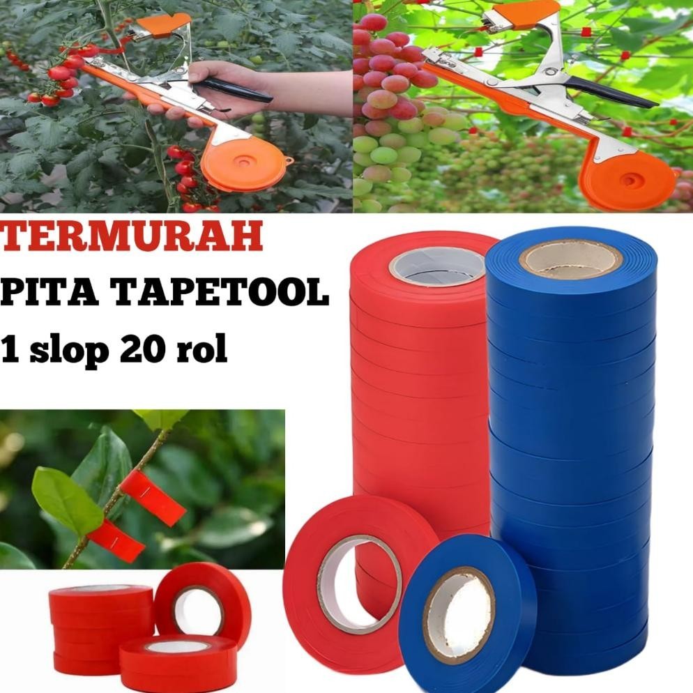 

It34 PITA TAPETOOL, pita isi ulang tapetool pengikat tanaman ( 1 slop isi 20 rol) Berkualitas