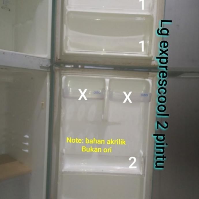 RAK KULKAS LEMARI ES LG 2 PINTU CUSTOM