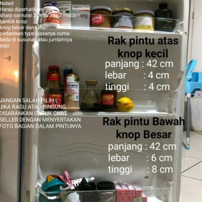 RAK KULKAS SHARP SAMURAI 2 PINTU