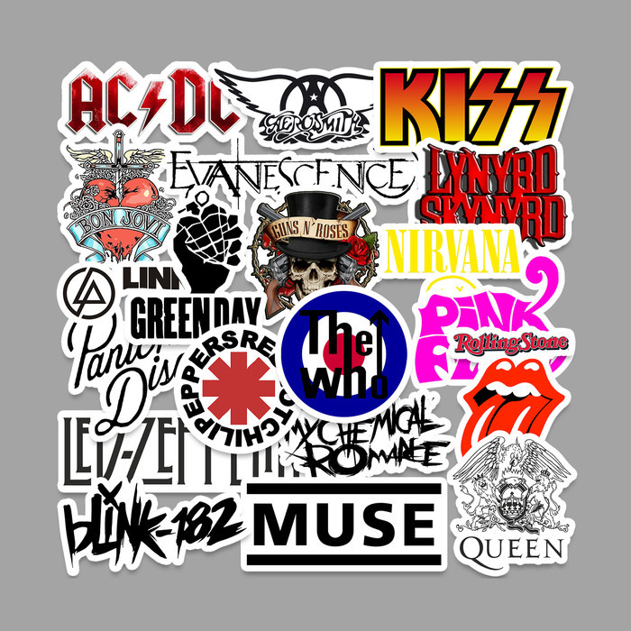 

Sale Sticker Pack Tumblr - Rock Bands [20 Pcs]