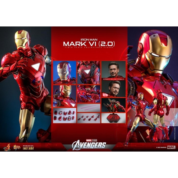 DP PO Hot Toys MMS687D52 Iron Man Mark VI 2.0 Diecast - Hottoys Mark 6