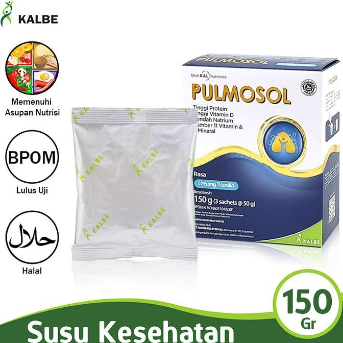 

KALBE Pulmosol Creamy Vanilla 150 G Susu Kesehatan SAH-PUL01