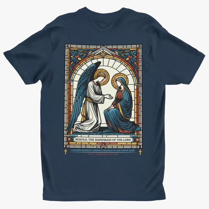 

Kaos Rohani Kristen Katolik Bunda Maria Navy Blue