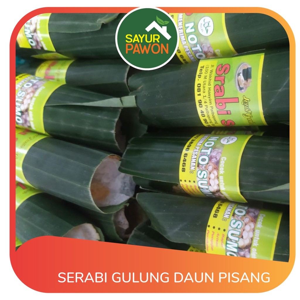 

Jajan Pasar Serabi Gulung Daun Pisang per bj - Snack Camilan Jogja