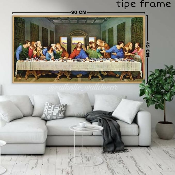 

Poster dinding Kristen Katolik Perjamuan Terakhir/Last Supper 01 frame