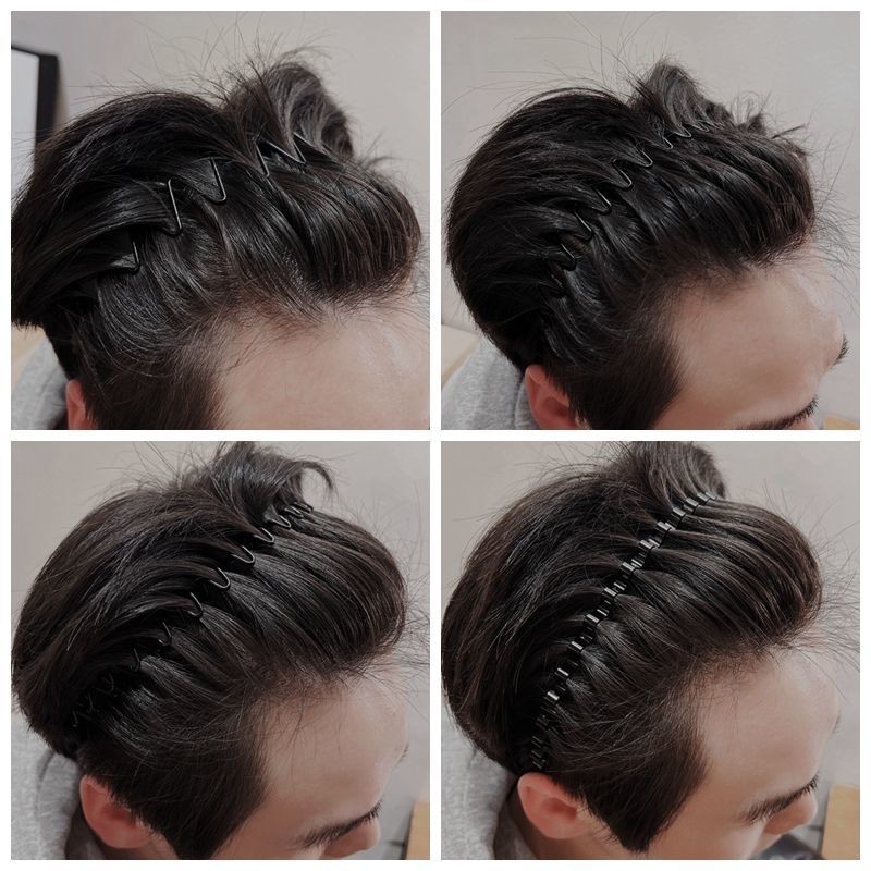 Bando Pria, Ikat Rambut Pria Trendi Gaya Keluar Olahraga Tidak Terlihat, Jepit Rambut Belakang Anak 