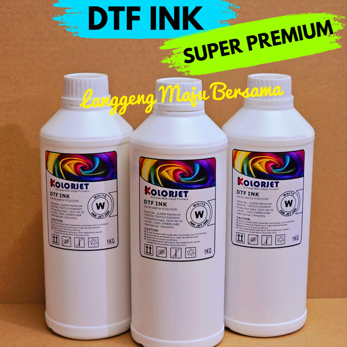Wade Tinta Dtf Colorjet Premium Quality Digital Textile Pigment 1Kg White