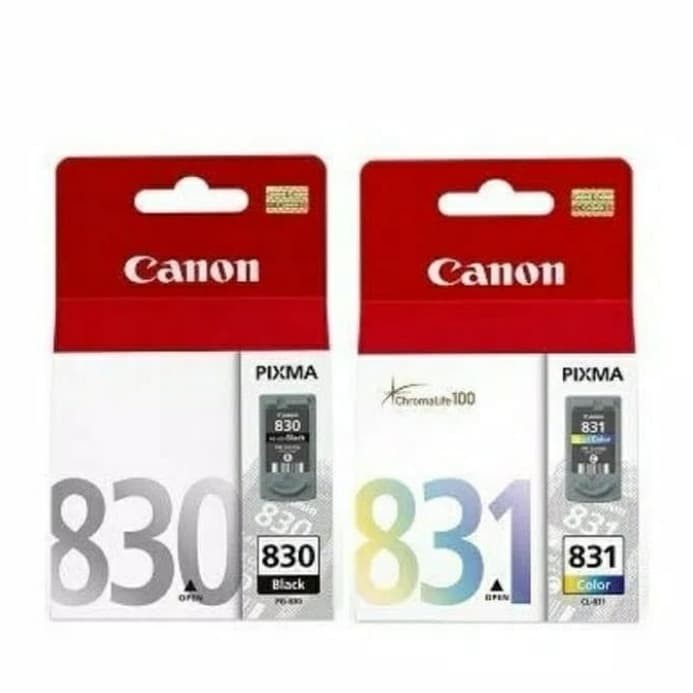 Wade Tinta Cartridge Canon 830 Black + 831 For Ip2680, Mp145, Mp19