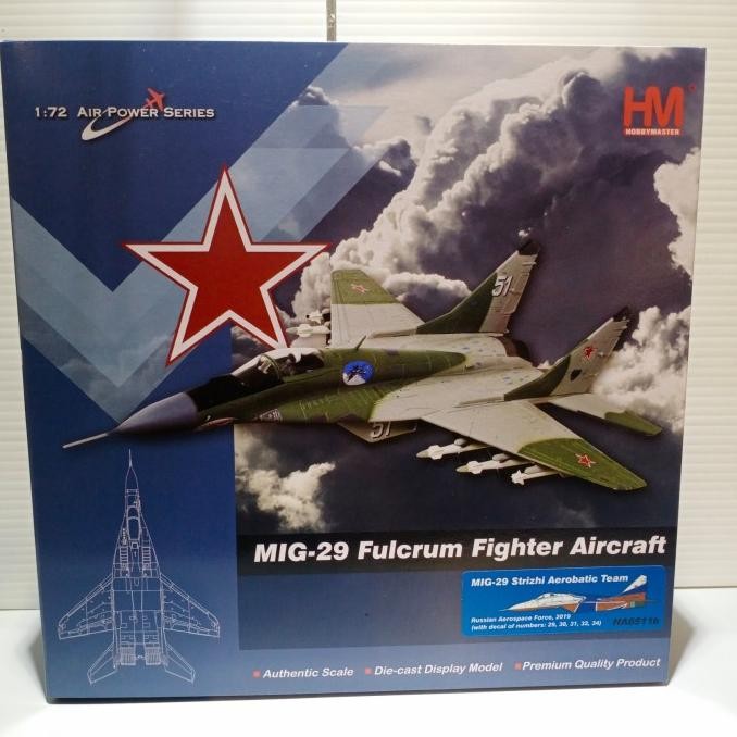 Diecast Pesawat Hobby Master Mig-29 Strizhi Aerobatic Team Ha6511B