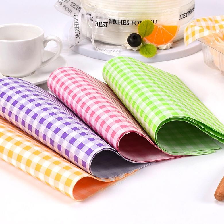 

lij-56 100Pcs Wax Paper Sandwich Wrapping Paper Kertas Greaseproof Kertas Penggoreng Udara Terlaris