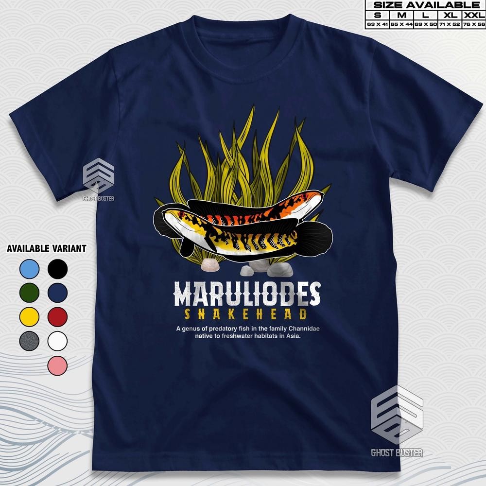 Limited Kaos Channa Maruliodes Snakehead Chana Predator Fish Baju Disto Pecinta Ikan Hias Tshirt Aqu
