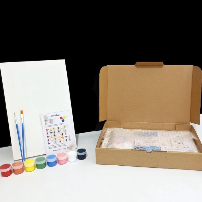 Azalia Produk Original Paket Alat Lukis Lengkap 1 Set Kanvas