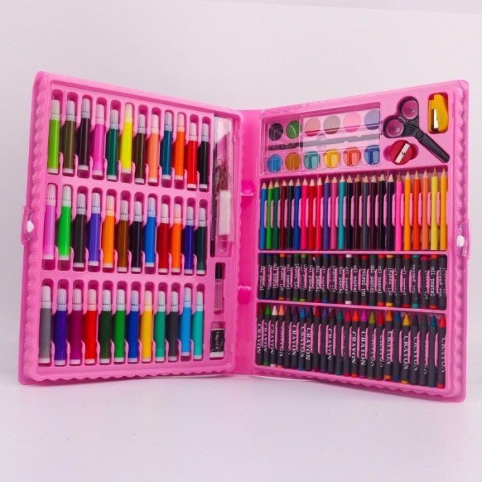 

Azalia Crayon Set 150Pcs Pensil Warna Gambar / Alat Tulis & Lukis Melukis Atk