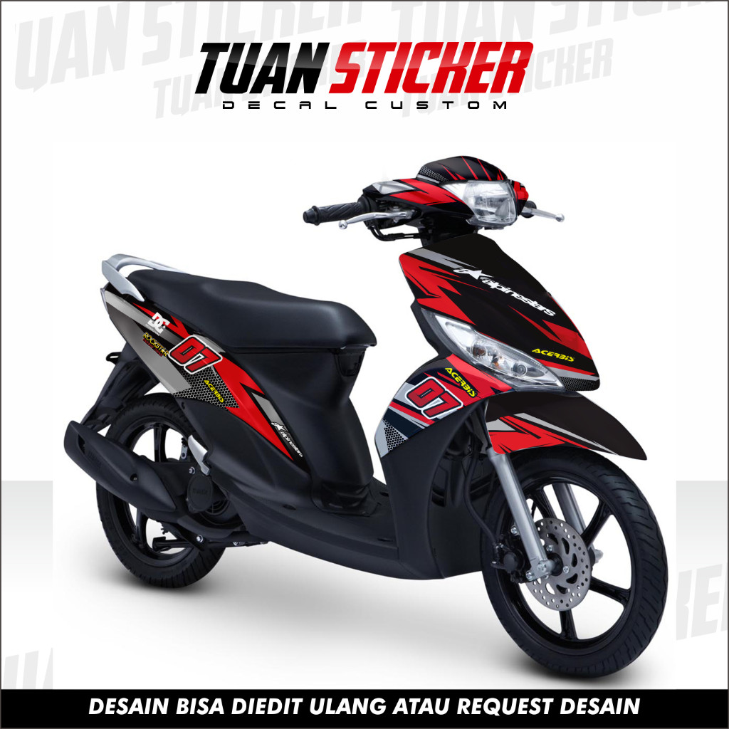 Decal Mio J Full Body Stiker Mio J Variasi Full Body Striping Mio J Variasi kode kosong tiga