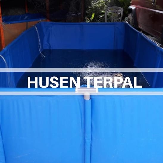 Kolam Terpal Kotak+ Tempat Rangka 1,5 X 1X80