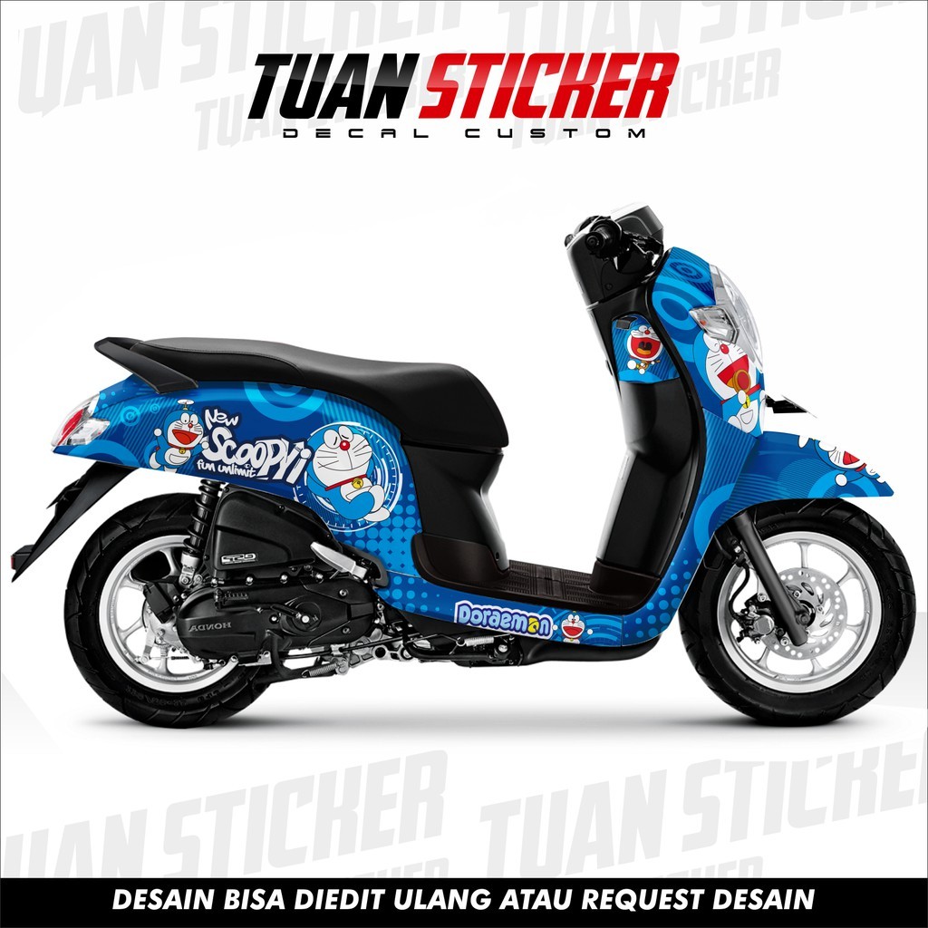 Sticker Striping Decal Scoopy New, decal scoopy, cetak striping decal scoopy Scoopy doraemon 2