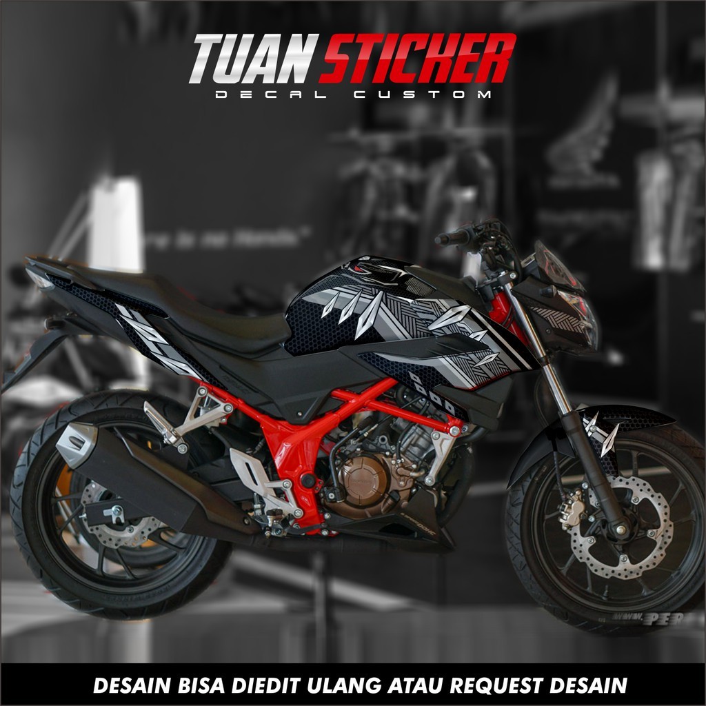 Sticker Striping Decal New CB 150R, Sticker CB 150 R, Decal CB150R Full Body Design G Black Phanter