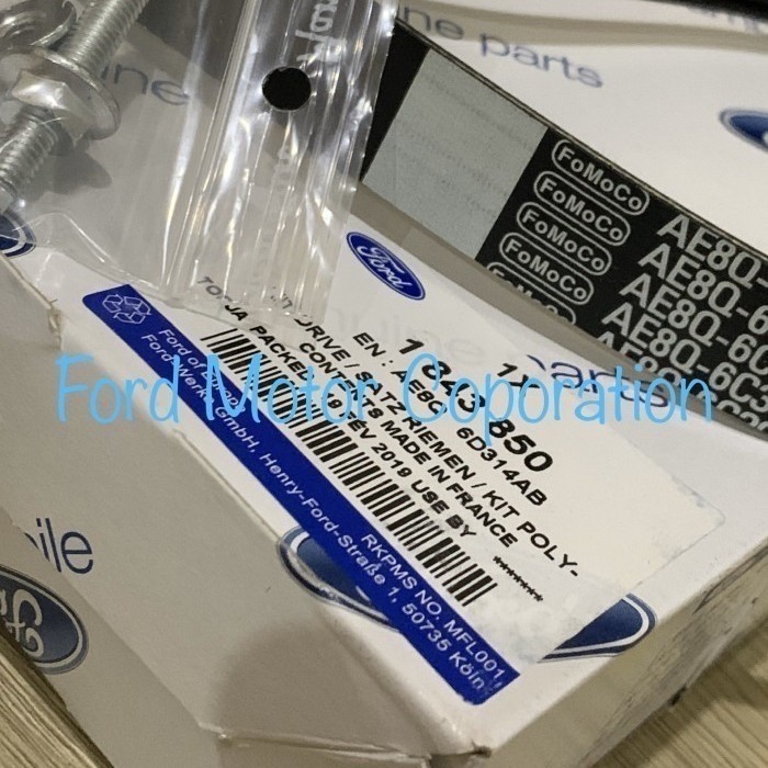 FAN BELT VBELT TALI KIPAS FORD FIESTA ORIGINAL 1000%