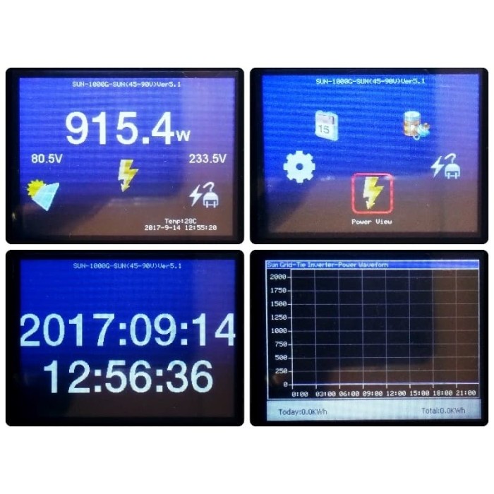 1000W MPPT SOLAR ON GRID TIE GTI INVERTER 22-65VDC LIMITER