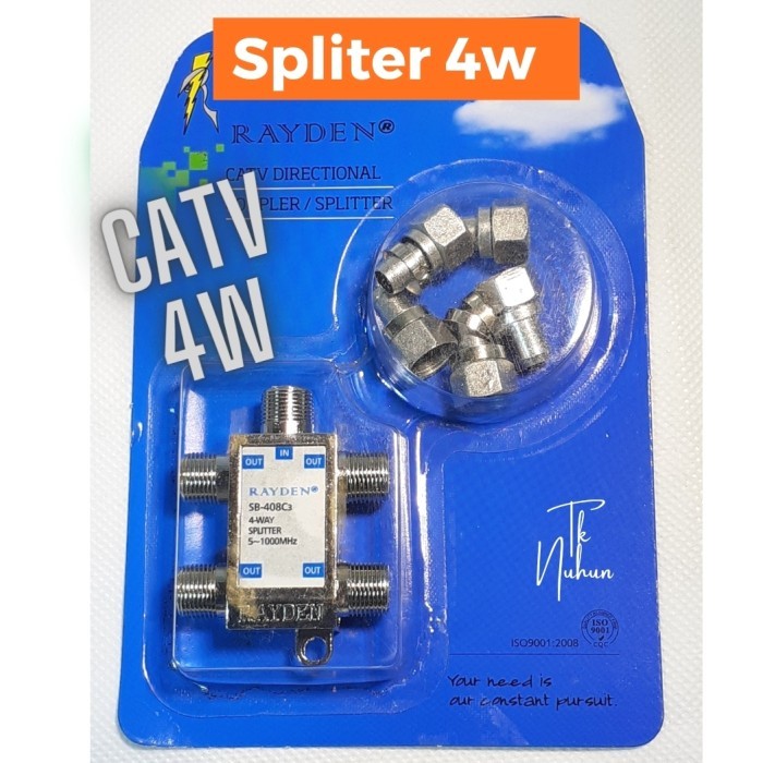 >*>*>*>*] SPLITER ANTENA 4 WAY CATV SPLITER TV 4W PARAREL ANTENA TV
