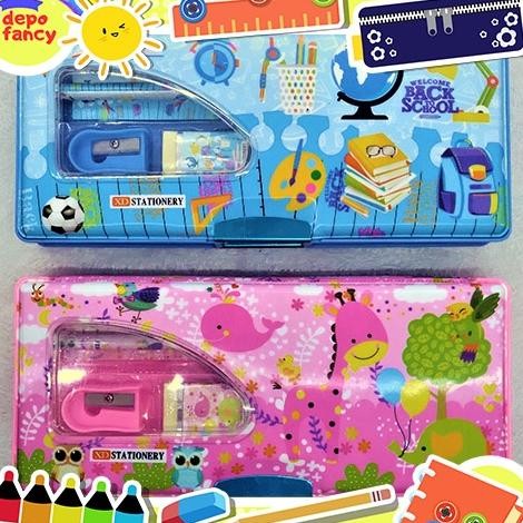 

Ufo-2025 Kotak Pensil Tutup Magnet 2 Sisi + Isi Xd-9517 / Tempat Pensil / Tepak Pensil / Boks Pensil / Box Pen / Pencil Case Termurah