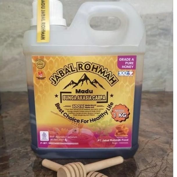 

Madu Jabal Rohmah Murni Asli Bunga Akasia Carpa Grade A 100% 1Kg Alami Pure Raw Honey