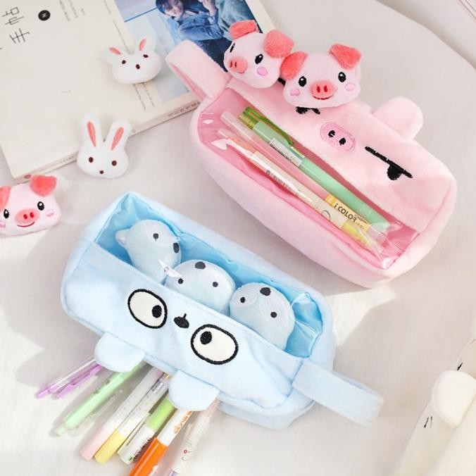 

TOKKADO Toya Pencil Case Doll Tempat Pensil Anak Boneka Pin Lucu Unik LFS