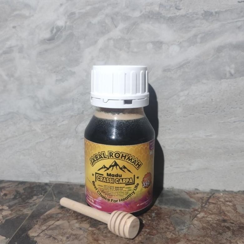 

Madu Crassi Carpa Jabal Rohmah Murni Asli 350gram Grade A 100% Alami Natural Pure Raw Honey