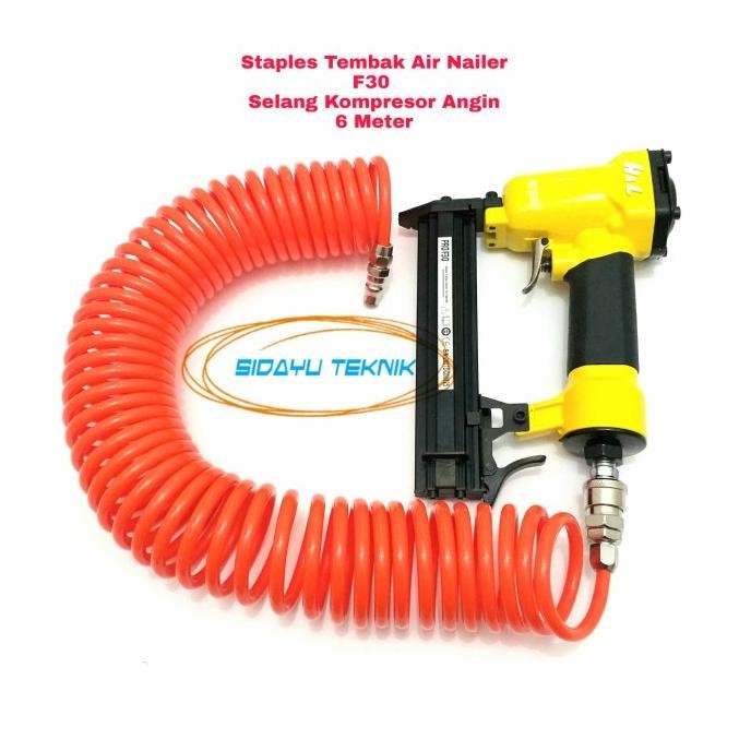 

Staples Tembak Air Nailer F30 Selang Kompresor Angin 6 Meter