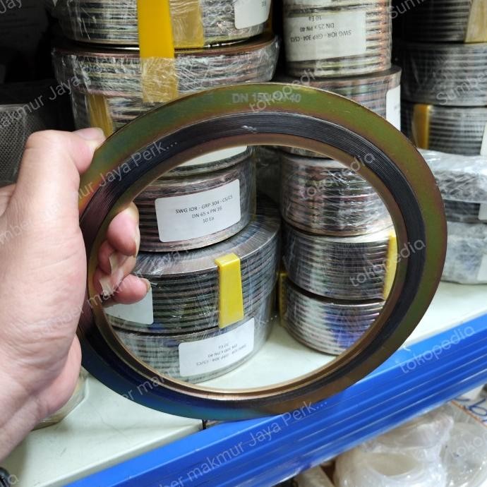 

Swg Pn40 Carbon Steel ( Spiral Wound Gasket Cs Pn40 ) 6"Inch ( Dn 150)