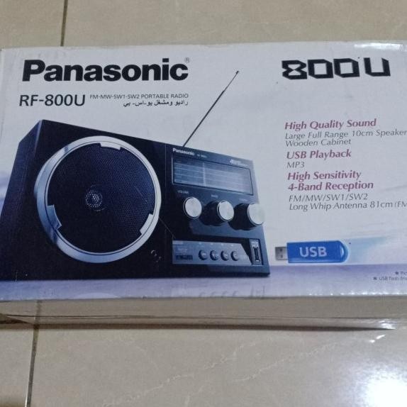 Radio Jadul Rf-800U Fm-Mw-Sw1-Sw2 Portable Radio