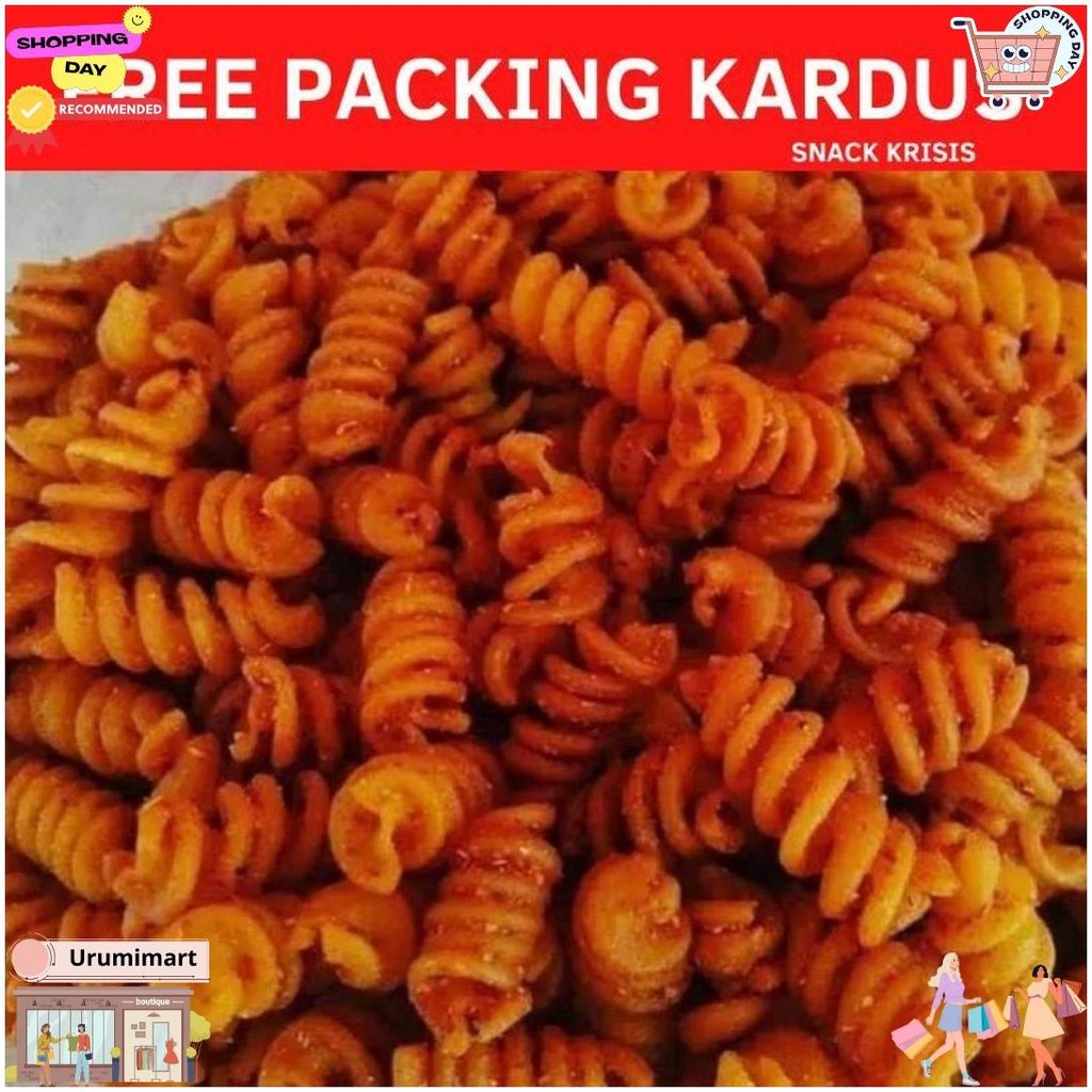 

Makaroni Spiral Rasa Balado Berat 1 Kg| 1000 G Family Pack Enak Murah Ekonomis D Gratis Ongkir