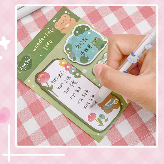 

STICKY NOTES 3 IN 1 / STIKCY NOTE 1SET 3PCS / STICKY NOTES MOTIF IMUT / STICKY NOTES KAWAI