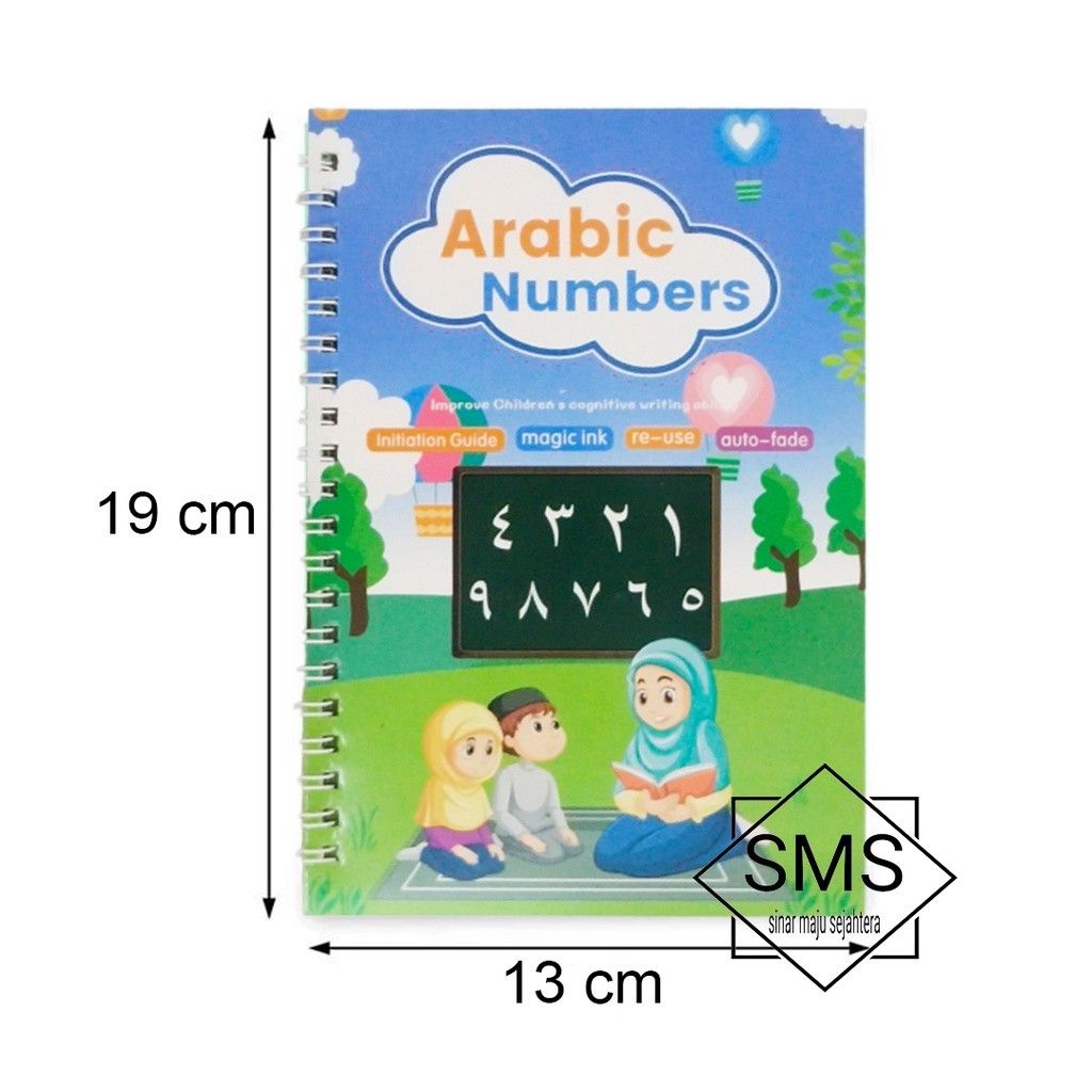 

Buku Magic 3D Belajar Menulis Huruf Hijaiyah Dan Angka Arab