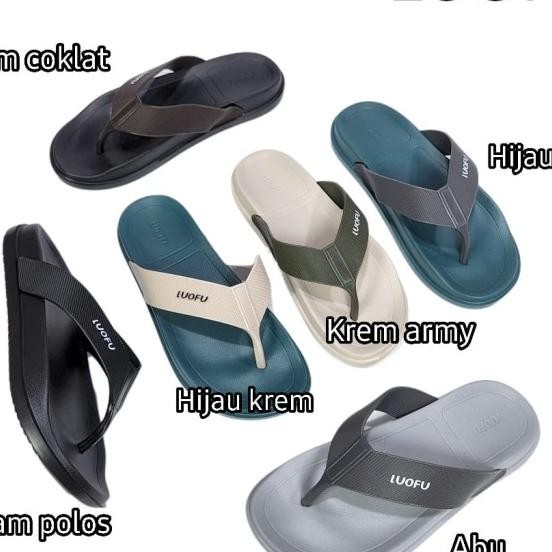 Sandal Jepit Luofu Cowok Sendal Japit Pria Karet E6220Jk6W