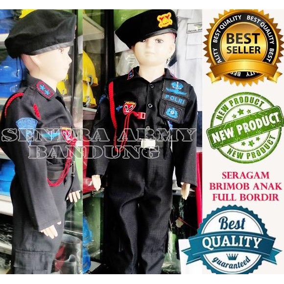 SERAGAM PDL BRIMOB ANAK BAJU POLISI BRIMOB KOSTUM KARNAVAL ANAK MURAH