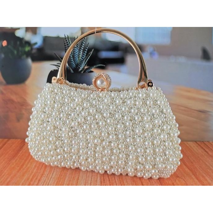 Tas Pesta Mutiara Import Dompet Seserahan Mewah 2801