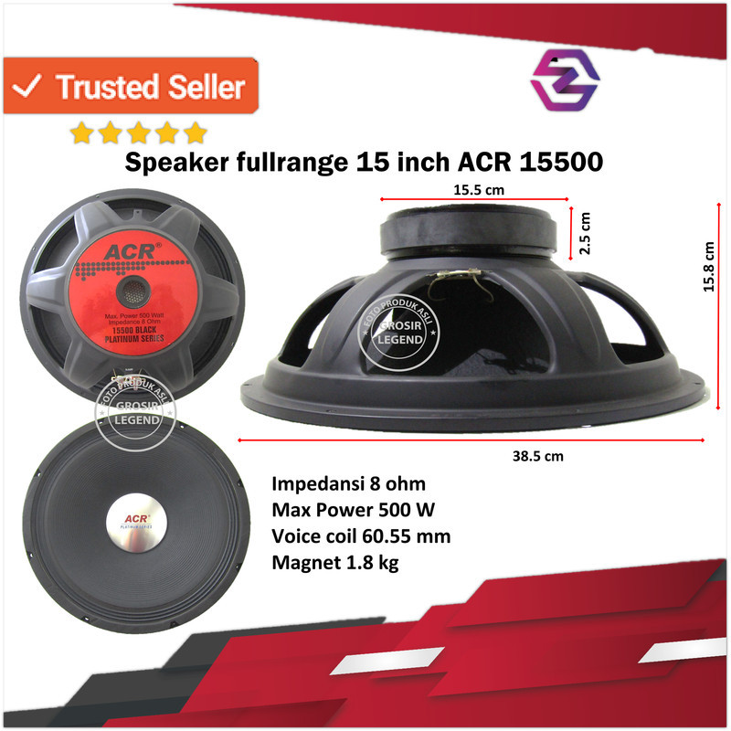 Speaker fullrange 15 inch ACR 15500