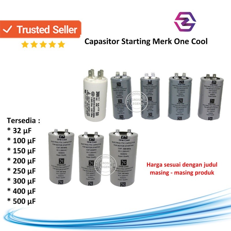 Kapasitor starting one cool 150uF 250V