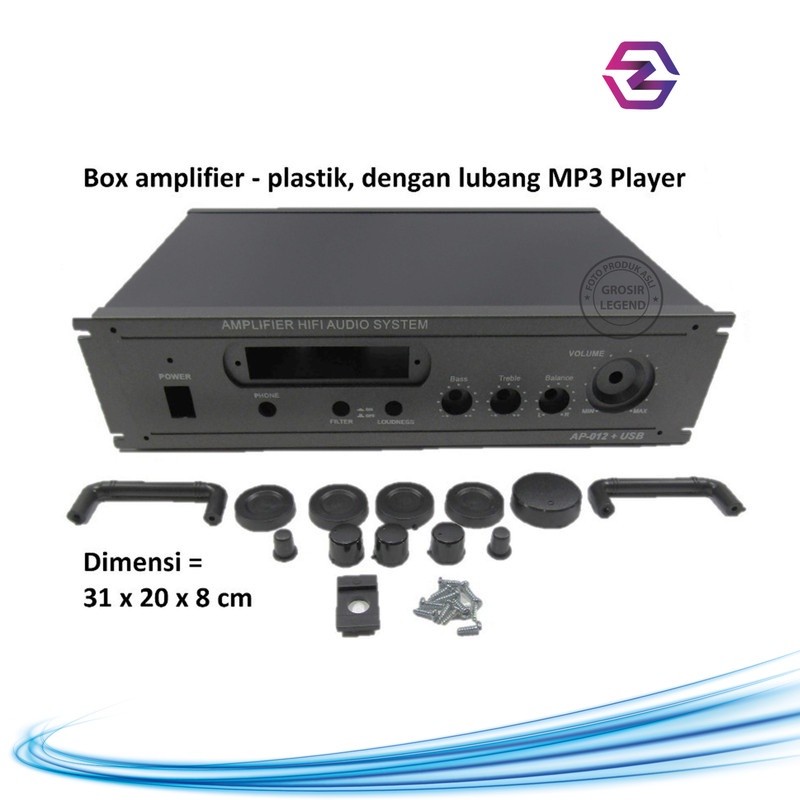 Box amplifier kosongan AP 012 lubang usb