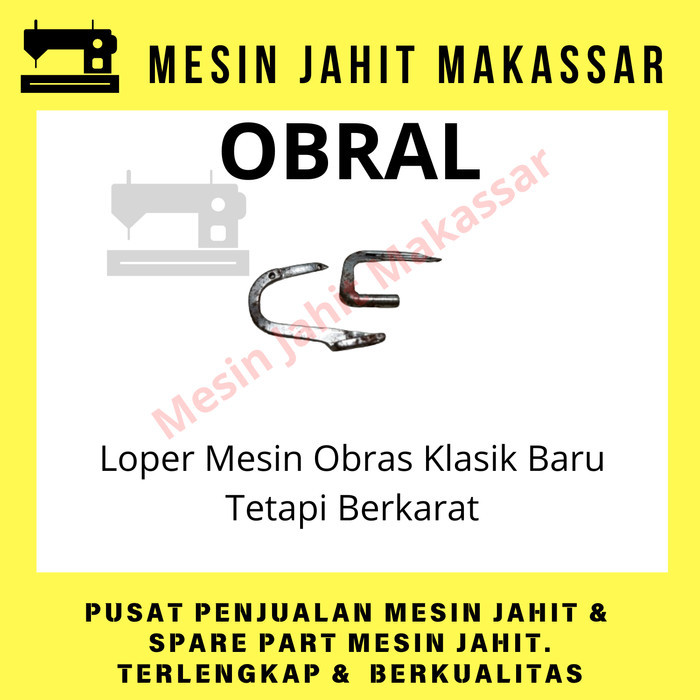 

`````````] OBRAL Loper Mesin Obras Klasik 1 Set Baru Tetapi Berkarat