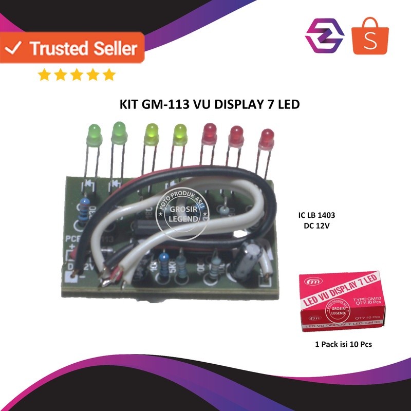 Kit VU display 7 led GM 113