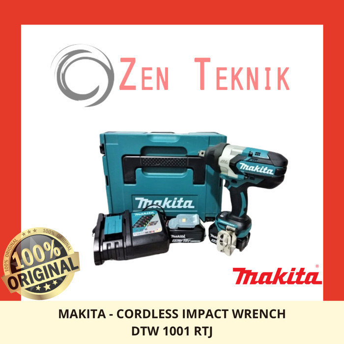 .........] Makita - Cordless Impact Wrench /Pembuka Baut Cordless DTW1001RTJ / DTW 1001 RTJ