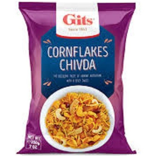 

$$$$] CORNFLAKES CHIVDA GITS 200G / Namkeen / Indian Snacks