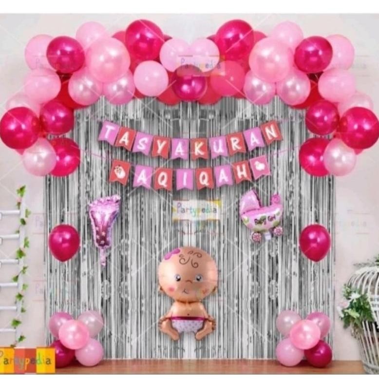 SPECIAL Paket Dekorasi Tasyakuran Aqiqah Boy dan Girl/Dekorasi Aqiqah Anak gd-324